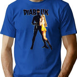 Danger Diabolik T-Shirt for Men & Women, T-Shirts Graphic Tee - Blue