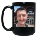 Daniel Larson Selfie Black Coffee Mug, Gift Coffee Mug