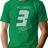 Daniel Ricciardo 3 - Rb Team_2024 T-Shirt for Men & Women, T-Shirts Graphic Tee - Green