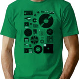 Data T-Shirt for Men & Women, T-Shirts Graphic Tee - Green