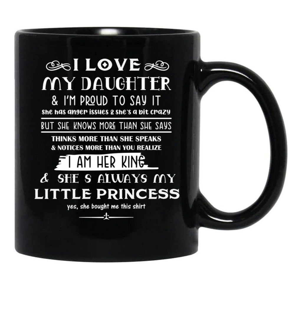 Daughter And Dad (1) Black Coffee Mug - Black