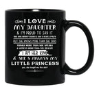 Daughter And Dad (1) Black Coffee Mug - Black