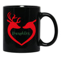 Daughter Family Design Black Coffee Mug - Black