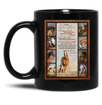 Daughter From Mom Blanket Wild Horse Lovers Family Birthday Matching Gift Black Coffee Mug