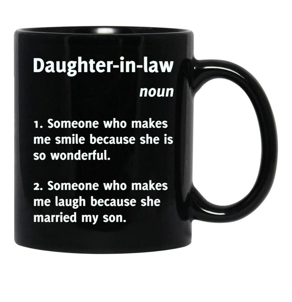 Daughter-In-Law Definition (1) Black Coffee Mug - Black