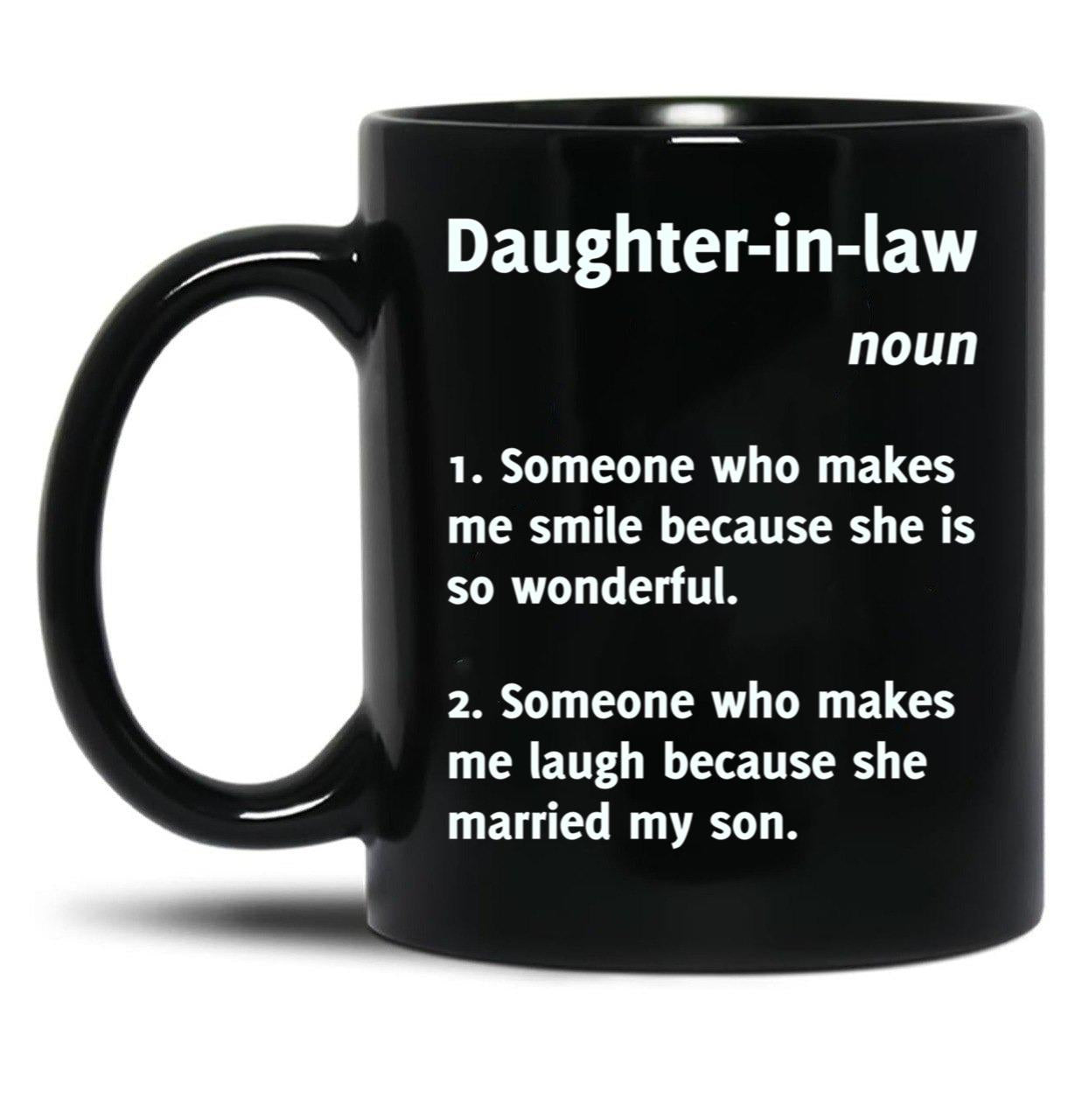 Daughter-In-Law Definition (1) Black Coffee Mug