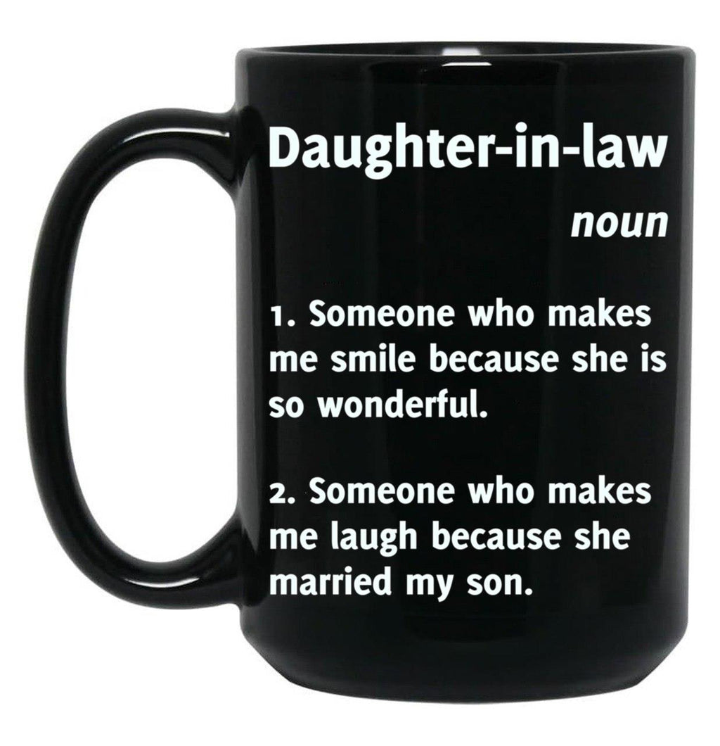 Daughter-In-Law Definition (1) Black Coffee Mug