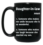 Daughter-In-Law Definition (1) Black Coffee Mug