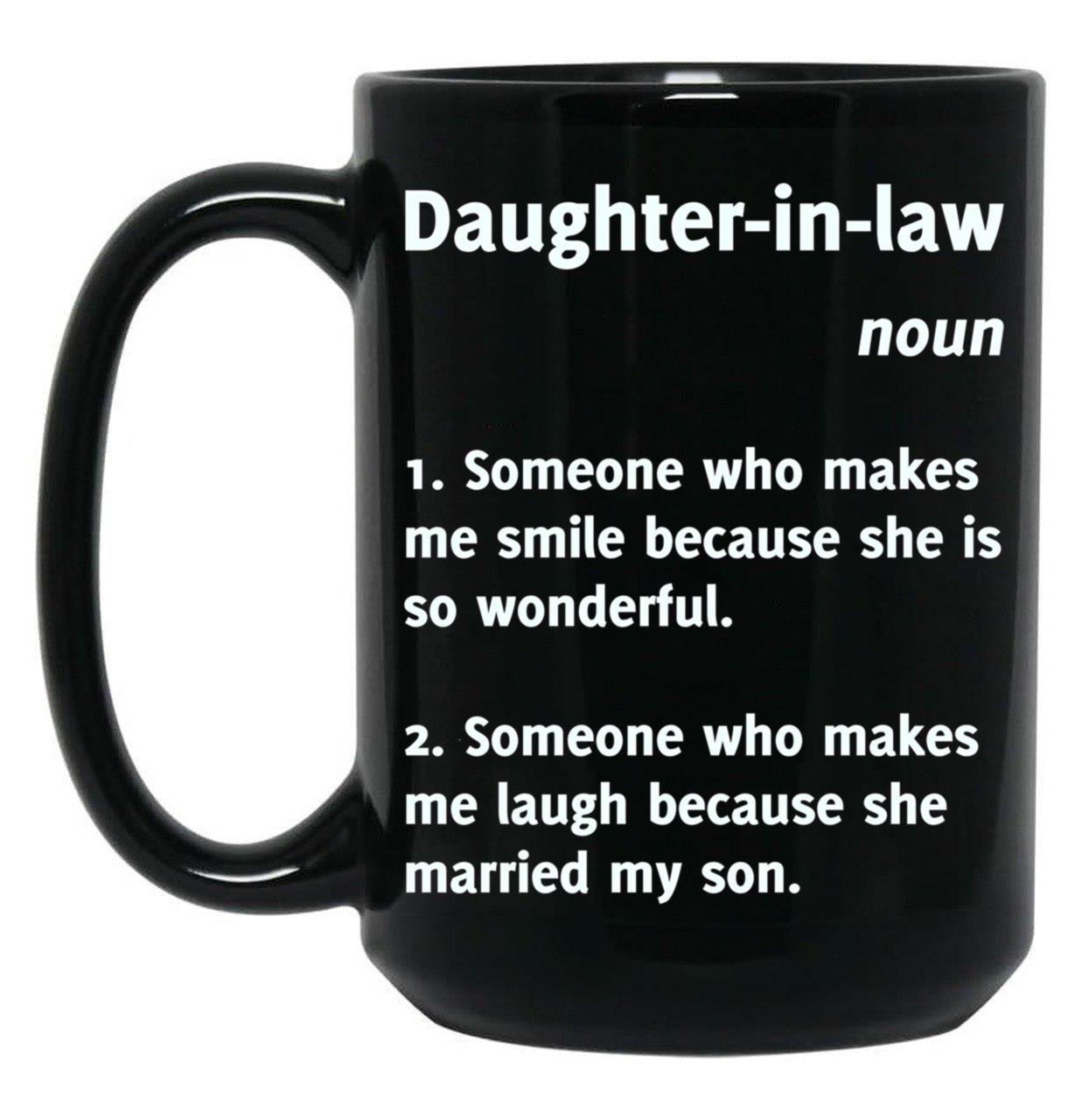 Daughter-In-Law Definition (1) Black Coffee Mug