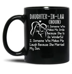 Daughter-In-Law Definition Black Coffee Mug