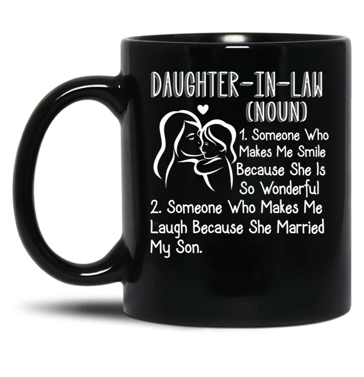 Daughter-In-Law Definition Black Coffee Mug