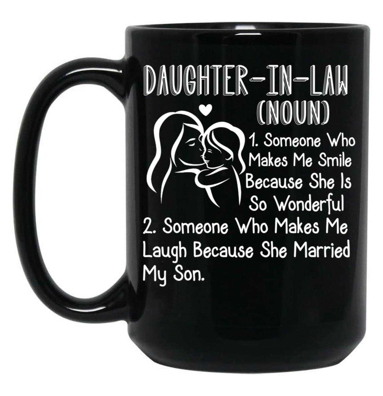 Daughter-In-Law Definition Black Coffee Mug