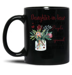 Daughter-In-Law - Protea - You Volunteered Black Coffee Mug