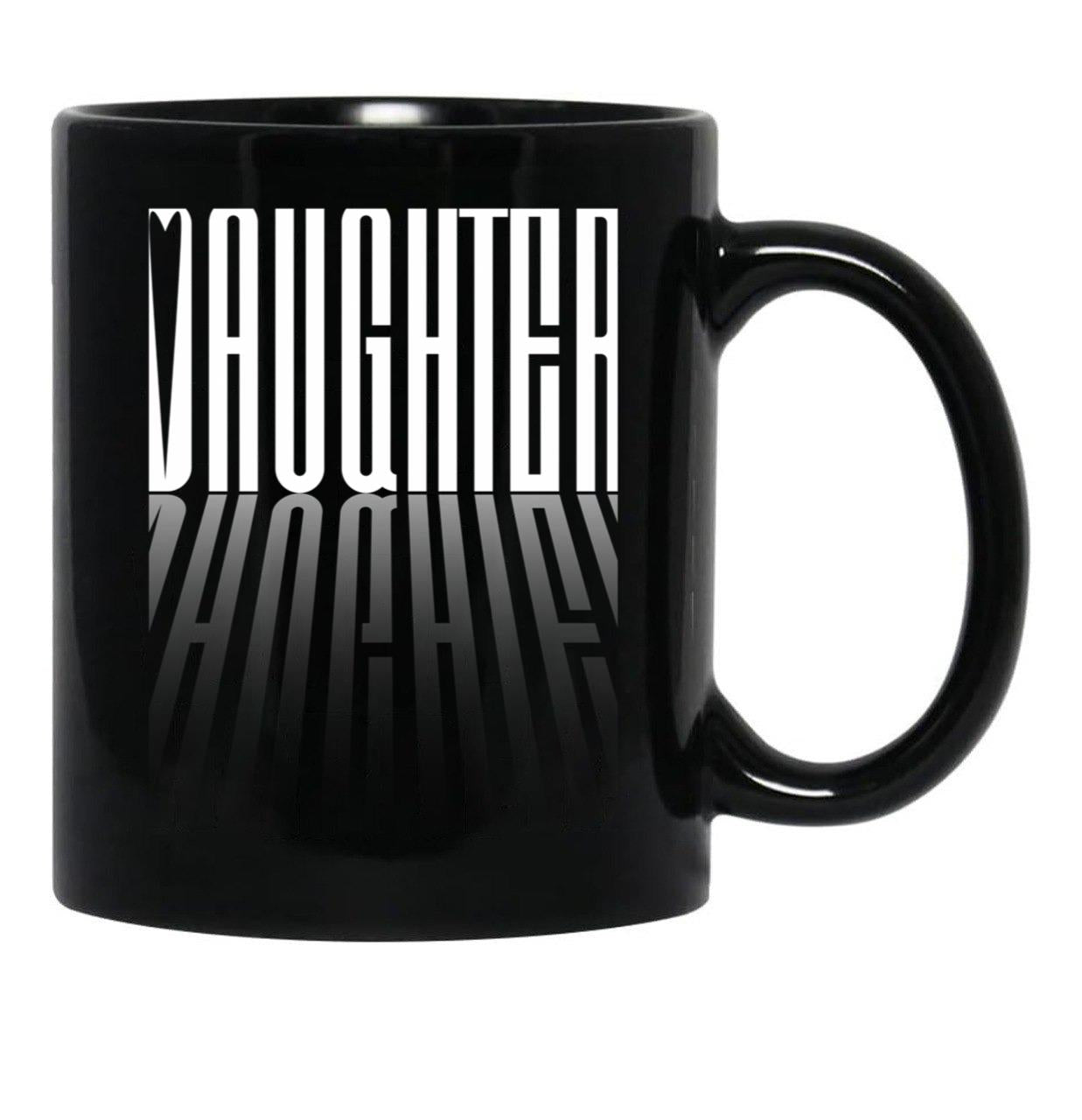 Daughter Love Black Coffee Mug - Black