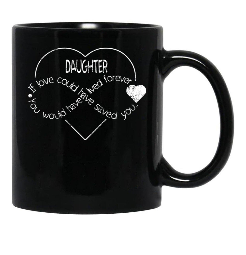 Daughter Personalized Sympathy GifMug Black Coffee Mug - Black