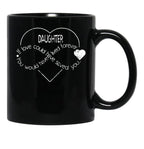 Daughter Personalized Sympathy GifMug Black Coffee Mug - Black
