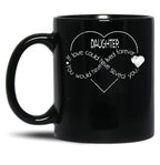 Daughter Personalized Sympathy GifMug Black Coffee Mug