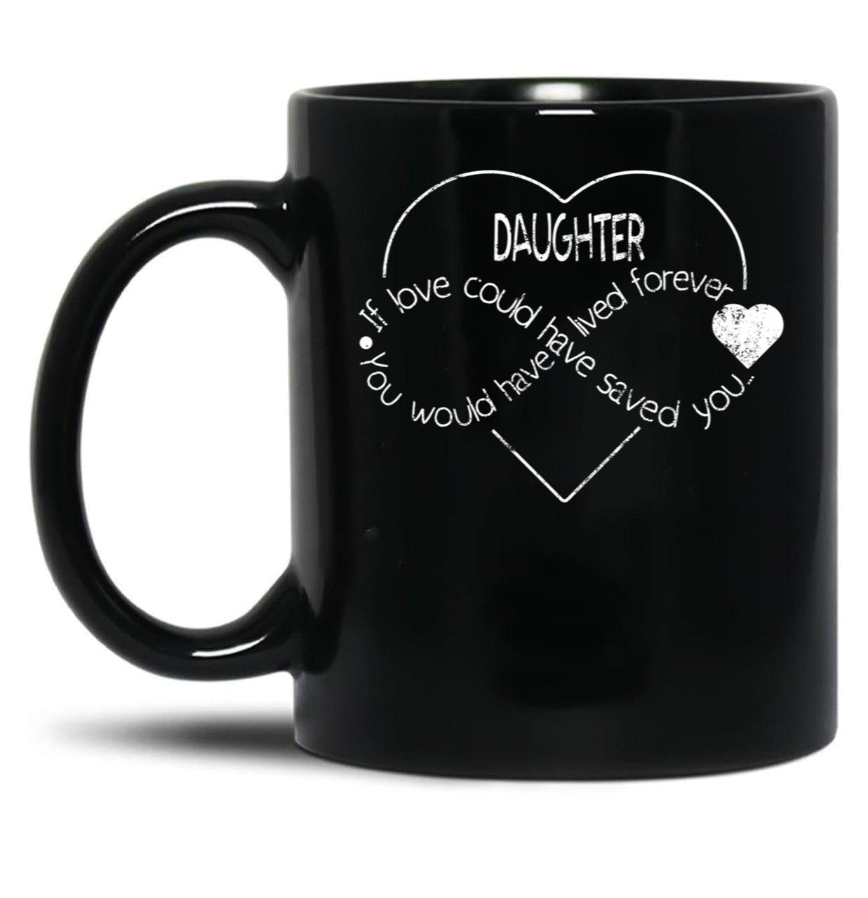 Daughter Personalized Sympathy GifMug Black Coffee Mug