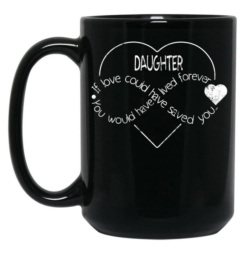 Daughter Personalized Sympathy GifMug Black Coffee Mug
