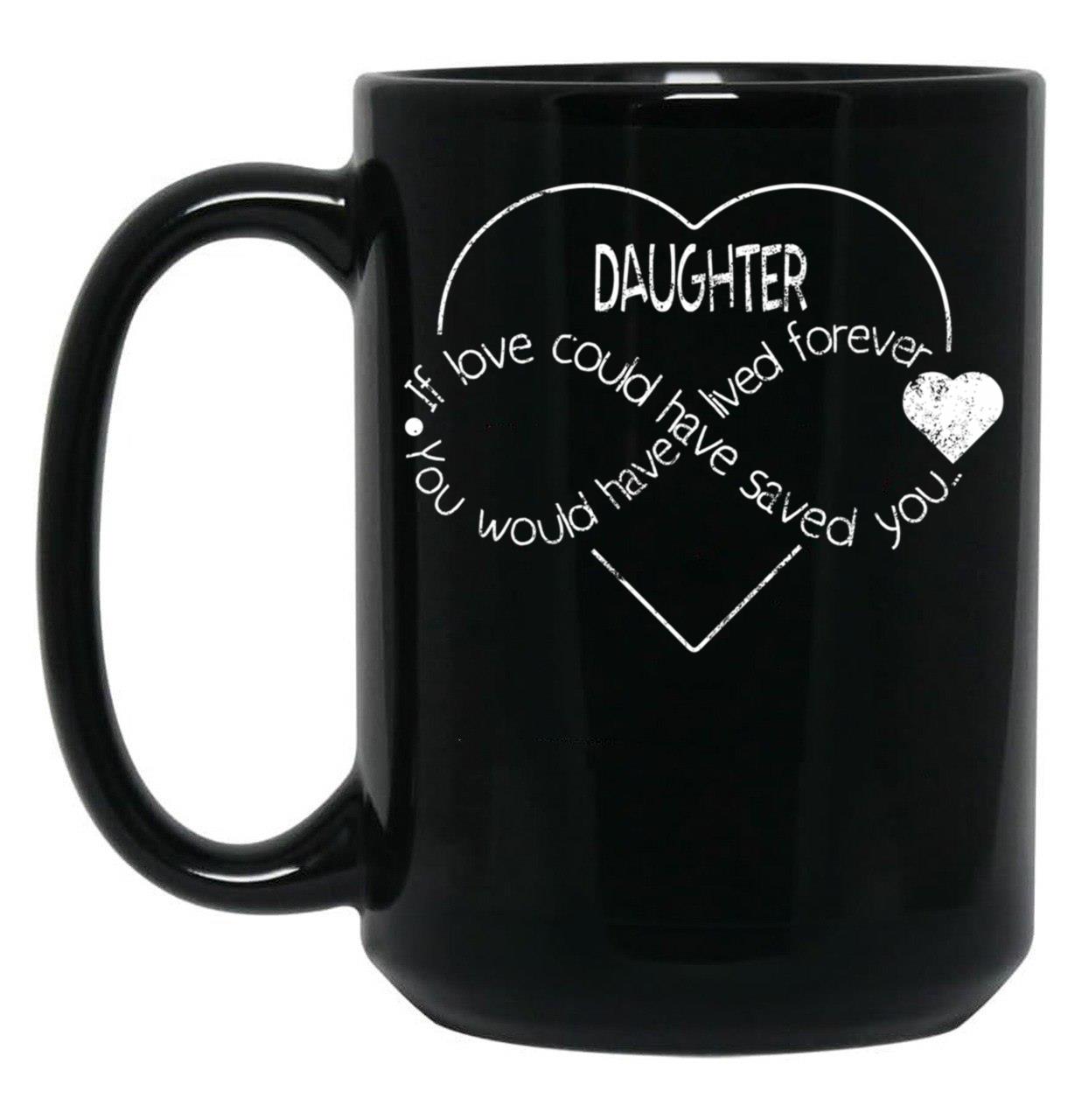 Daughter Personalized Sympathy GifMug Black Coffee Mug