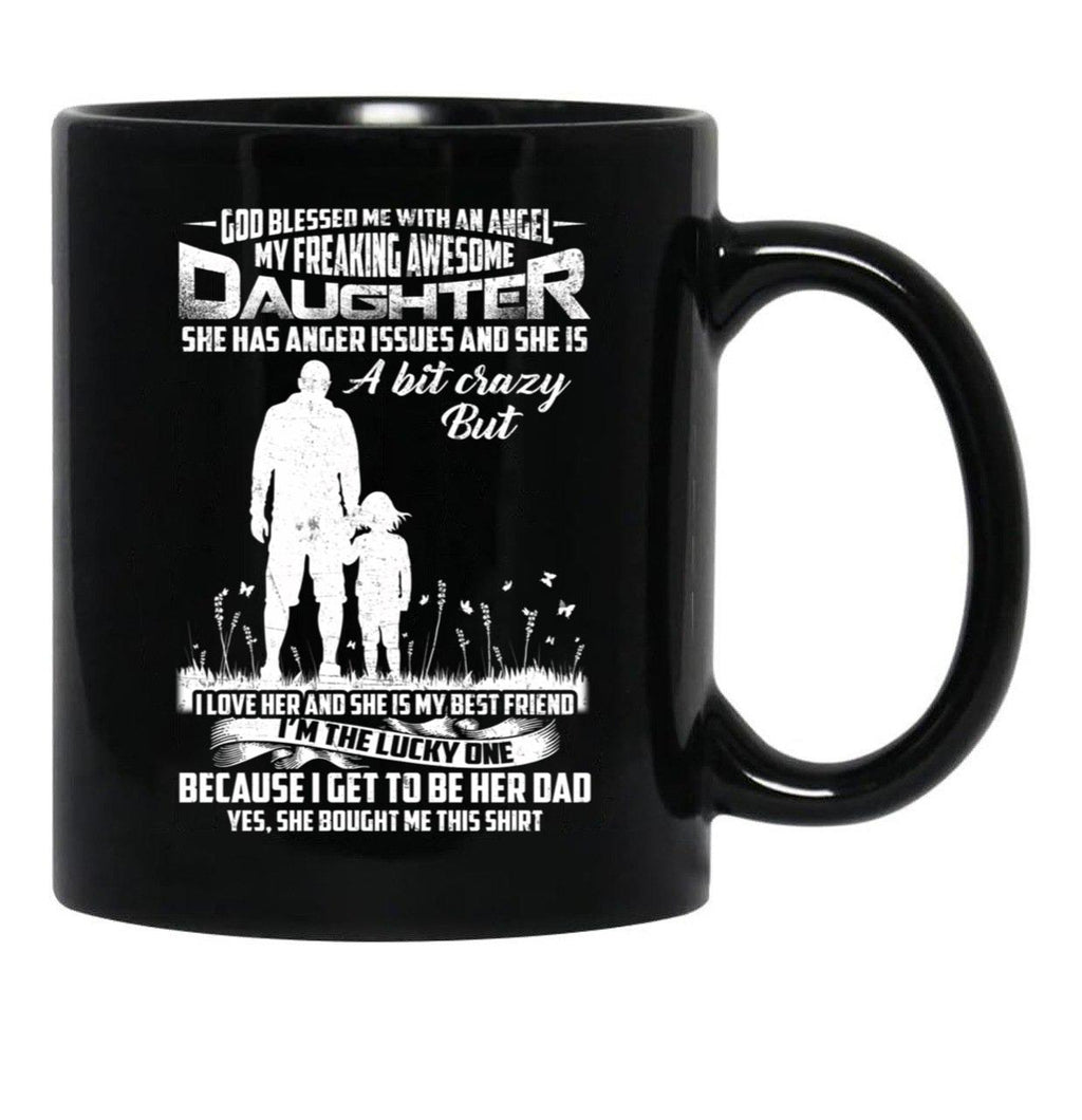 Daughter She Bought Me This Mug Black Coffee Mug - Black