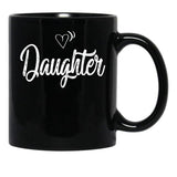 Daughter Mug Black Coffee Mug - Black