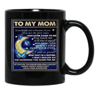 Daughter - To My Beloved Mom Black Coffee Mug - Black