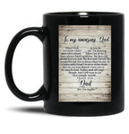 Daughter To My Dad Father Day Meaning Quotes Black Coffee Mug