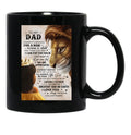 Daughter To My Dad Black Coffee Mug - Black
