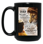 Daughter To My Dad Black Coffee Mug
