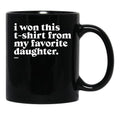 Daughter (2) Black Coffee Mug - Black
