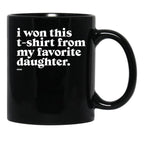 Daughter (2) Black Coffee Mug - Black