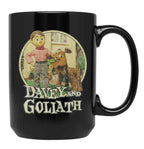 Davey and Goliath 1961 Black Coffee Mug, Gift Coffee Mug