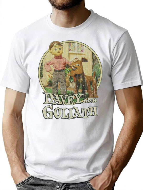 Davey and Goliath 1961 Premium Heavyweight Cotton T-Shirt - White