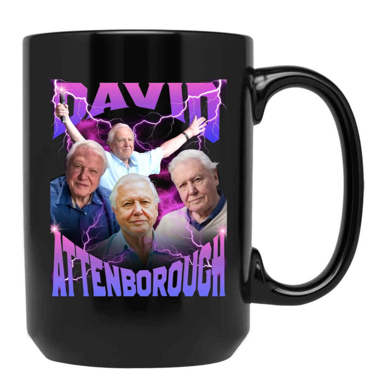 David Attenborough BBC Nature Documentary Lover Bootleg Rap Black Coffee Mug, Gift Coffee Mug