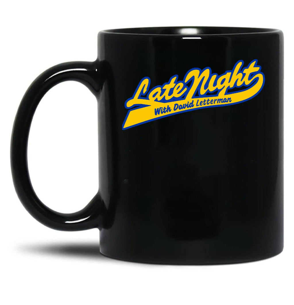 David Letterman Classic Logo Classic TMug1229 Essential Black Coffee Mug, Gift Coffee Mug