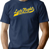 David Letterman Classic Logo Classic Tshirt1229 Essential Premium Heavyweight Cotton T-Shirt - Navy