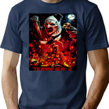 Day Gift Terrifier Movie Poster Horror Cool Gifts T-Shirt for Men & Women, T-Shirts Graphic Tee - Navy