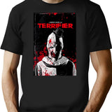 Day Gifts Terrifier Art The Clown Horror Movie Poster Cool Gift T-Shirt for Men & Women, T-Shirts Graphic Tee - Black