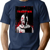 Day Gifts Terrifier Art The Clown Horror Movie Poster Cool Gift T-Shirt for Men & Women, T-Shirts Graphic Tee - Navy