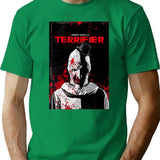 Day Gifts Terrifier Art The Clown Horror Movie Poster Cool Gift T-Shirt for Men & Women, T-Shirts Graphic Tee - Green
