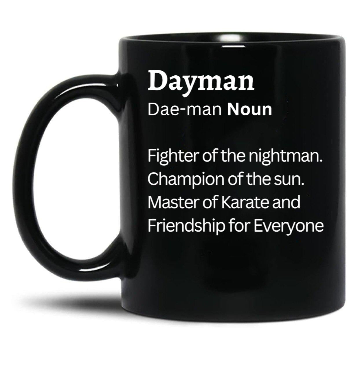 Dayman Black Coffee Mug, Gift Coffee Mug