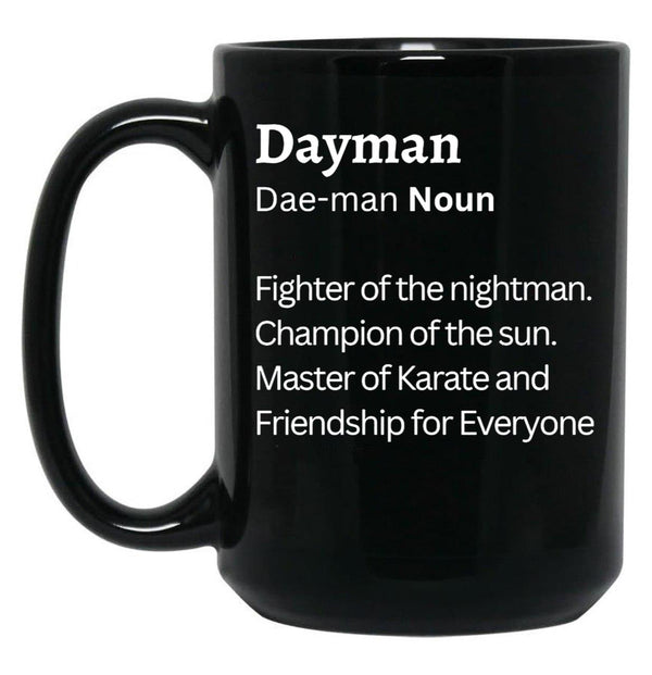 Dayman Black Coffee Mug, Gift Coffee Mug - Black