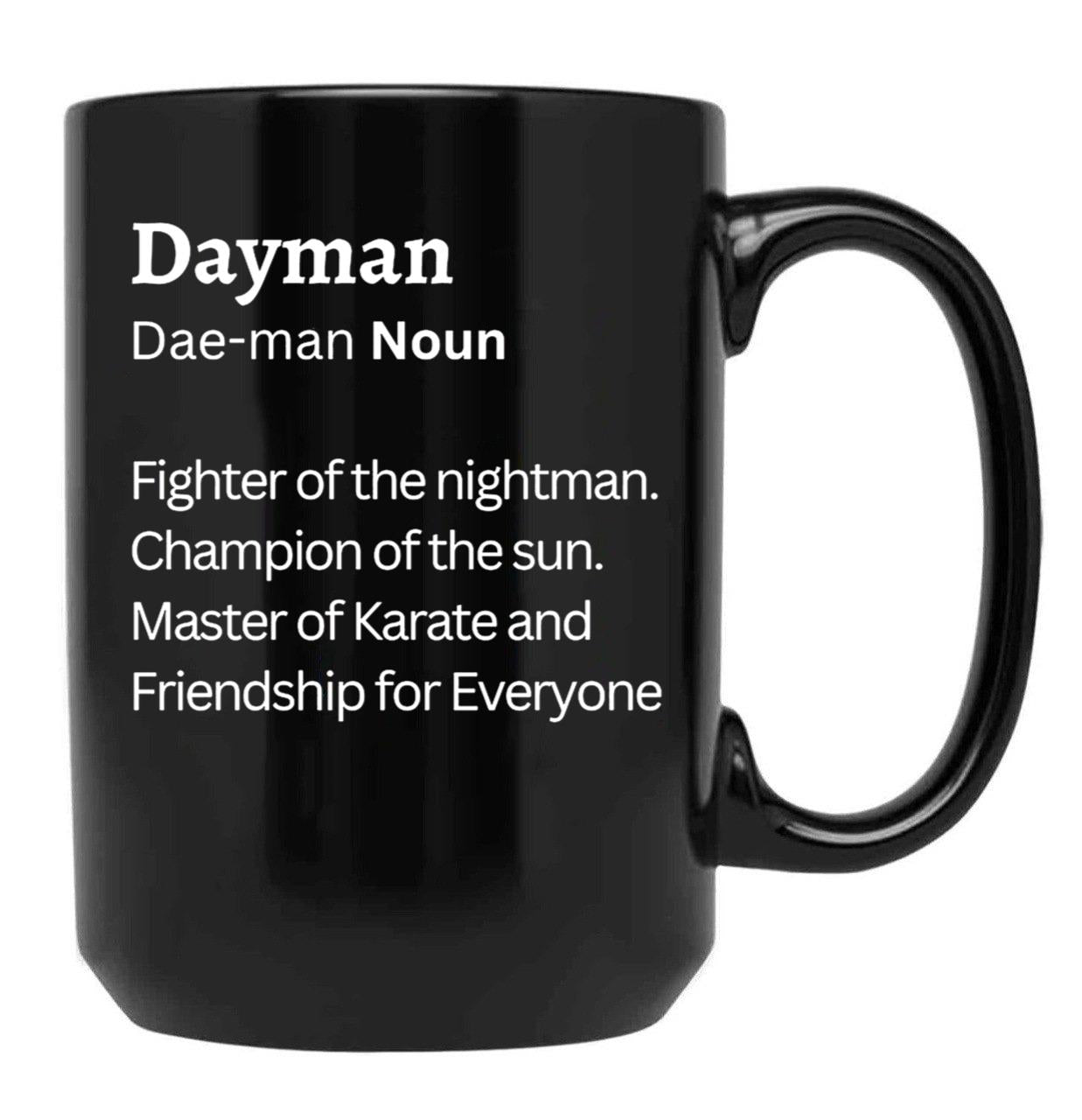 Dayman Black Coffee Mug, Gift Coffee Mug