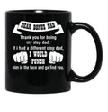 Dear Bonus Dad Black Coffee Mug - Black