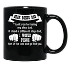 Dear Bonus Dad Black Coffee Mug - Black