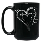 Dear Dad My Dear Father Black Coffee Mug
