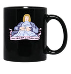 Death Becomes Her Black Coffee Mug, Gift Coffee Mug - Black