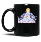 Death Becomes Her Black Coffee Mug, Gift Coffee Mug