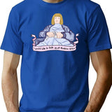 Death Becomes Her Premium Heavyweight Cotton T-Shirt - Blue